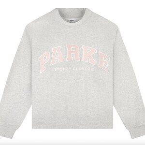 NWT Parke x Stoney Clover Lane collab Varsity Pink Mockneck size L/XL